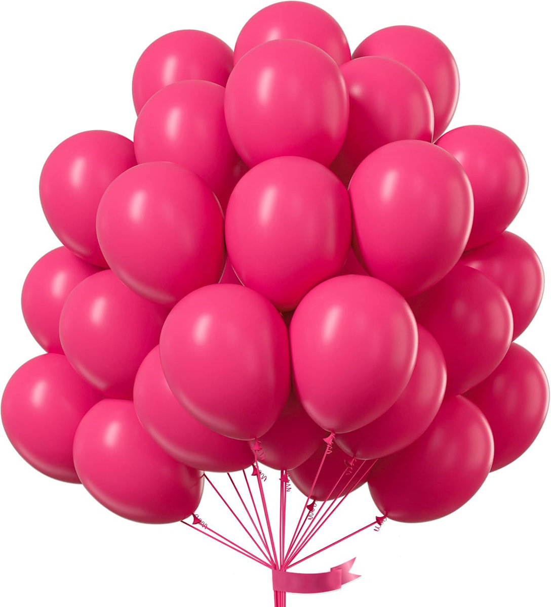 Balony Lateksowe Różowe Magenta Urodzinowe Na Urodziny Ślub 12 Cali 100 Szt