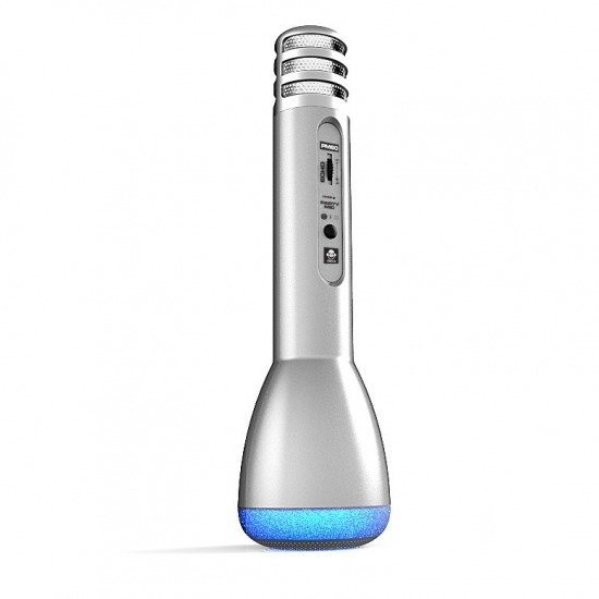 Mikrofon Bluetooth Karaoke PM71 Srebrny