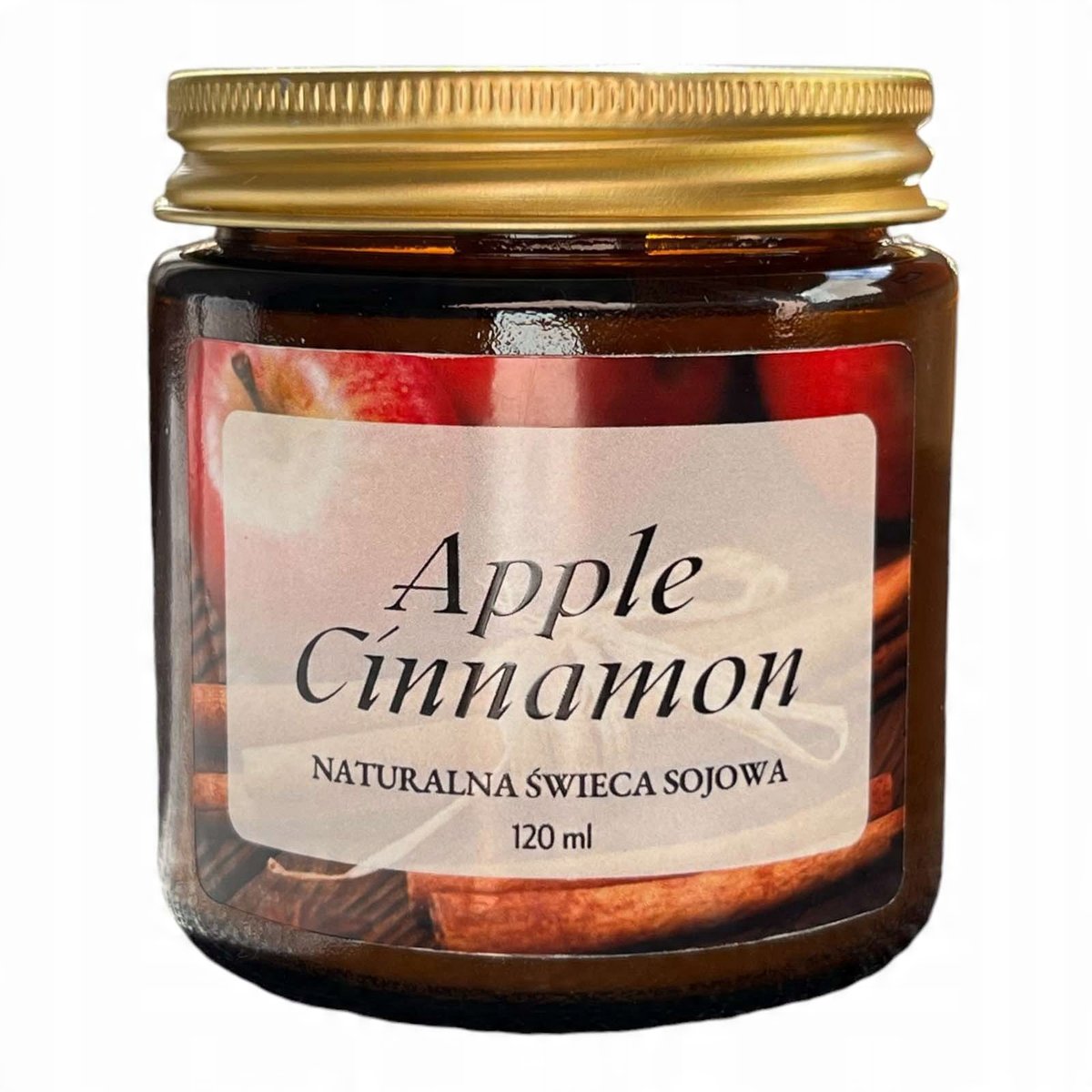 Naturalna Świeca zapachowa Apple Cinnamon 120 ml