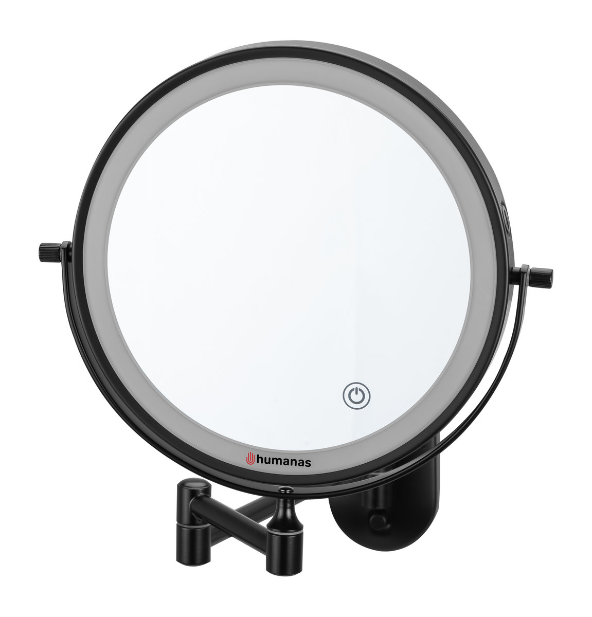 Lustro łazienkowe Humanas HS-BM01 z podświetleniem LED - czarne