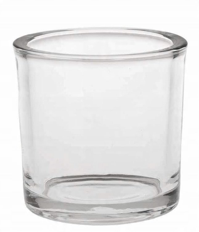 Wazon szklany Świecznik Pojemnik Szklany do Zalewu Świec JMD Group h14 d14