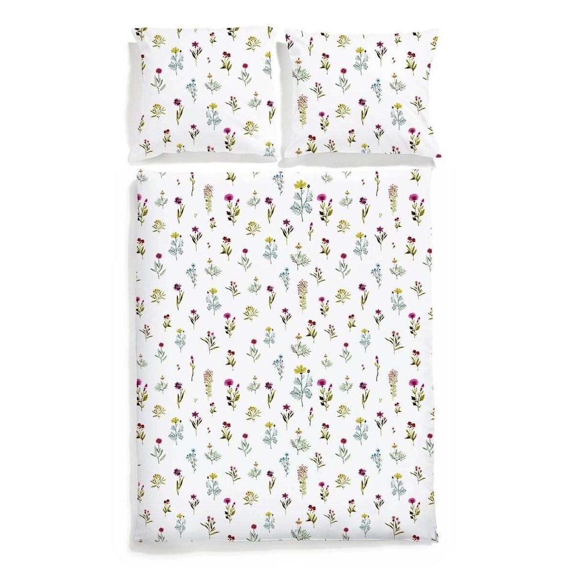 Pościel Polne kwiaty 200 x 200 cm + 70 x 80 cm (2 szt)