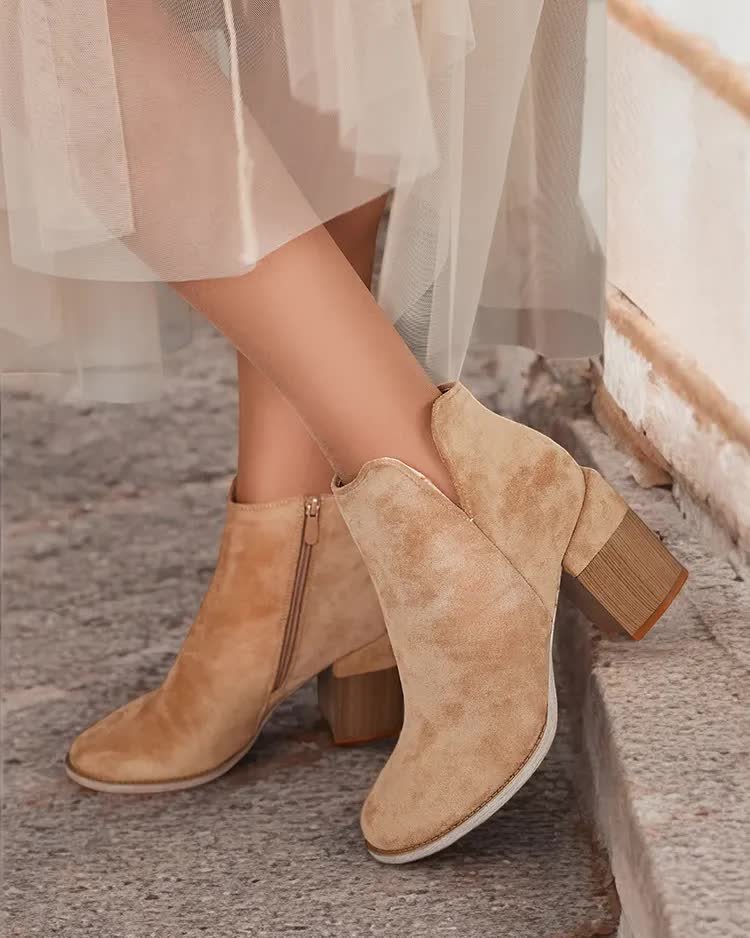 Royalfashion Botki damskie eko zamszowe Ovi-39