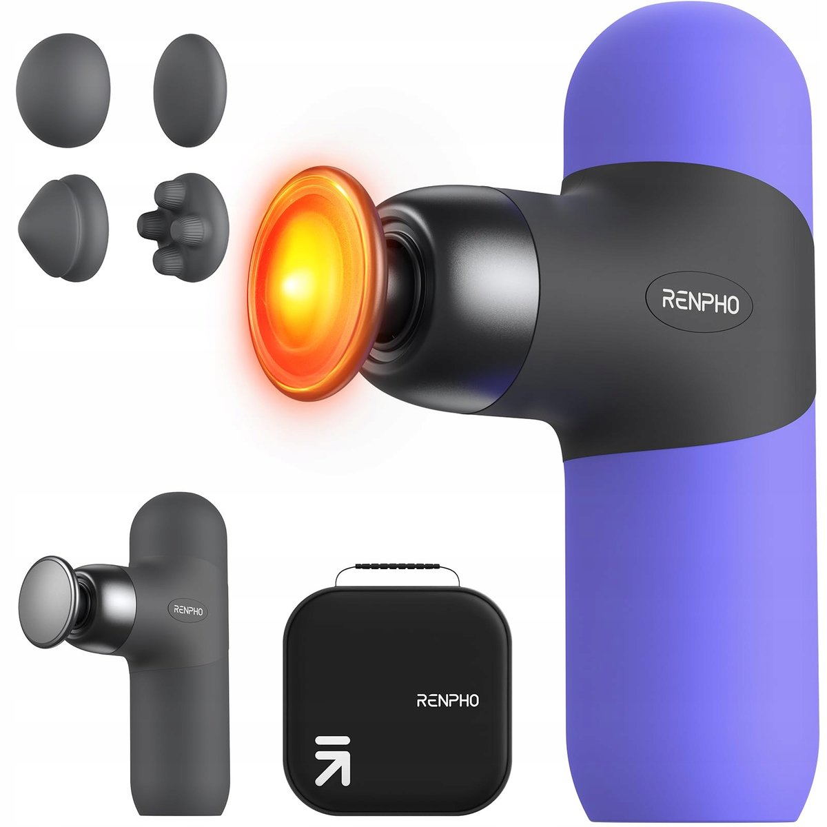 Renpho Mini Masażer Termiczny Z Funkcją Ciepła Przenośny Masażer Mięśni