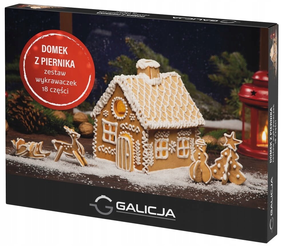 DOMEK Z PIERNIKA ZESTAW WYKRAWACZEK Galicja 18szt.