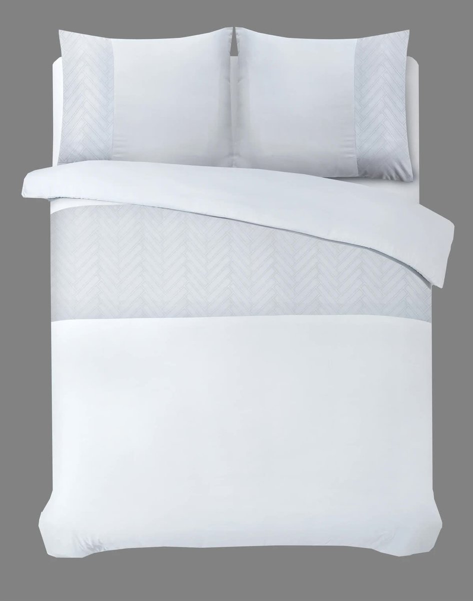 200x220 MONTE NEGRO biały kpl pościeli mikrofibra