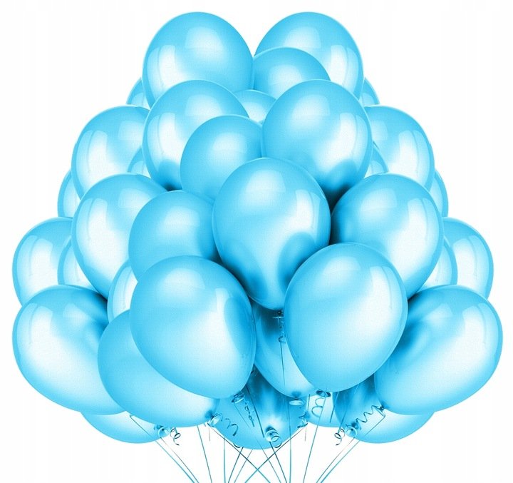 Balony Metaliczne Jasne Niebieskie Wesele 30Cm 50