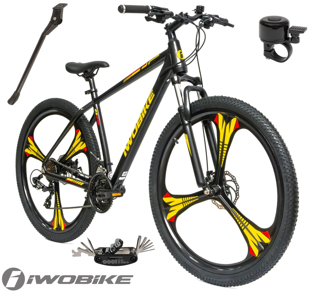 Rower Męski Górski 29 MTB Aluminium Amortyzacja Shimano IWOBIKE 2025 Stopka