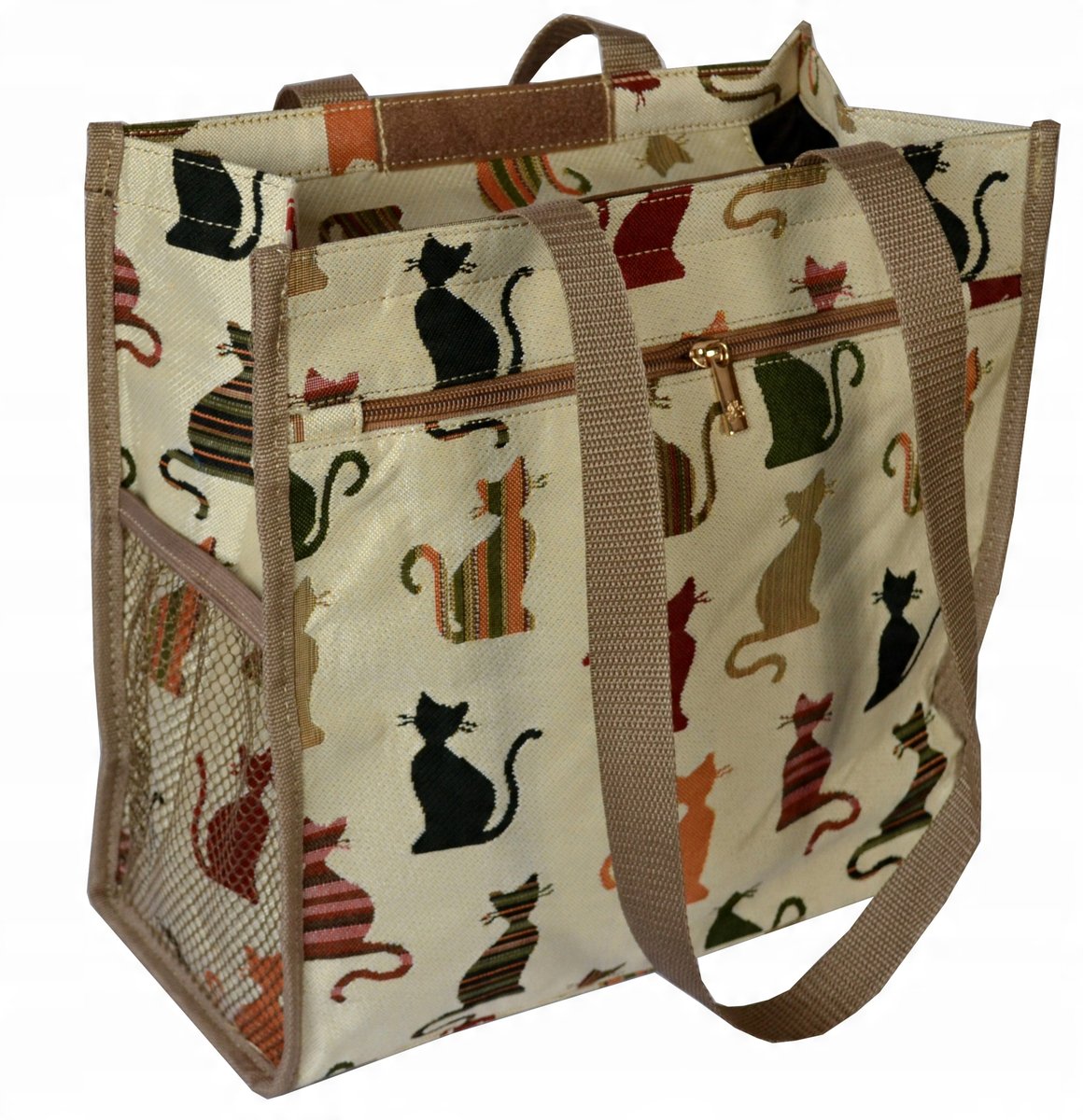 TORBA NA RAMIĘ T312 FILEMON ECRU GOBELINOWA