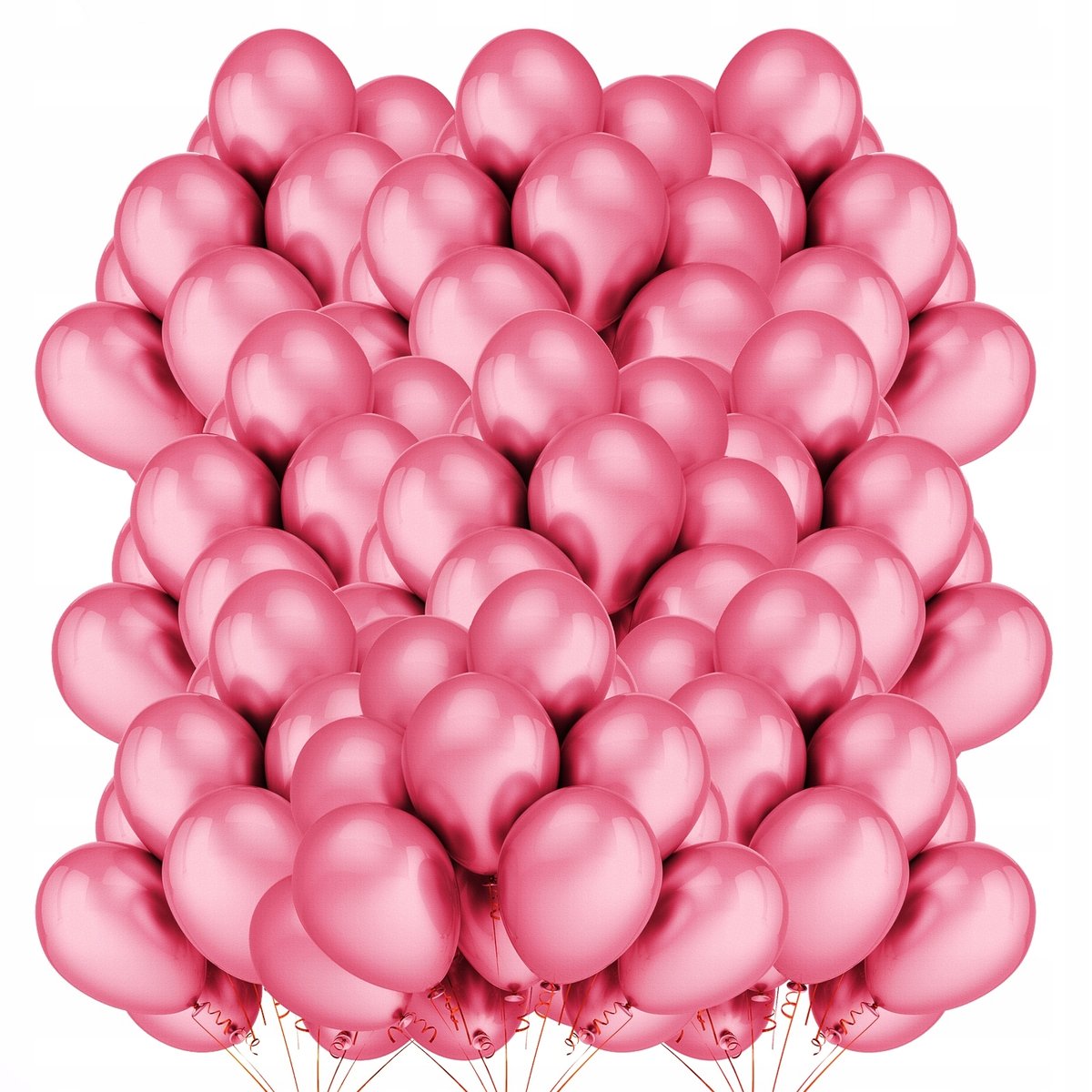 BALONY METALICZNE JASNY RÓŻOWY WESELE 30cm 100 szt