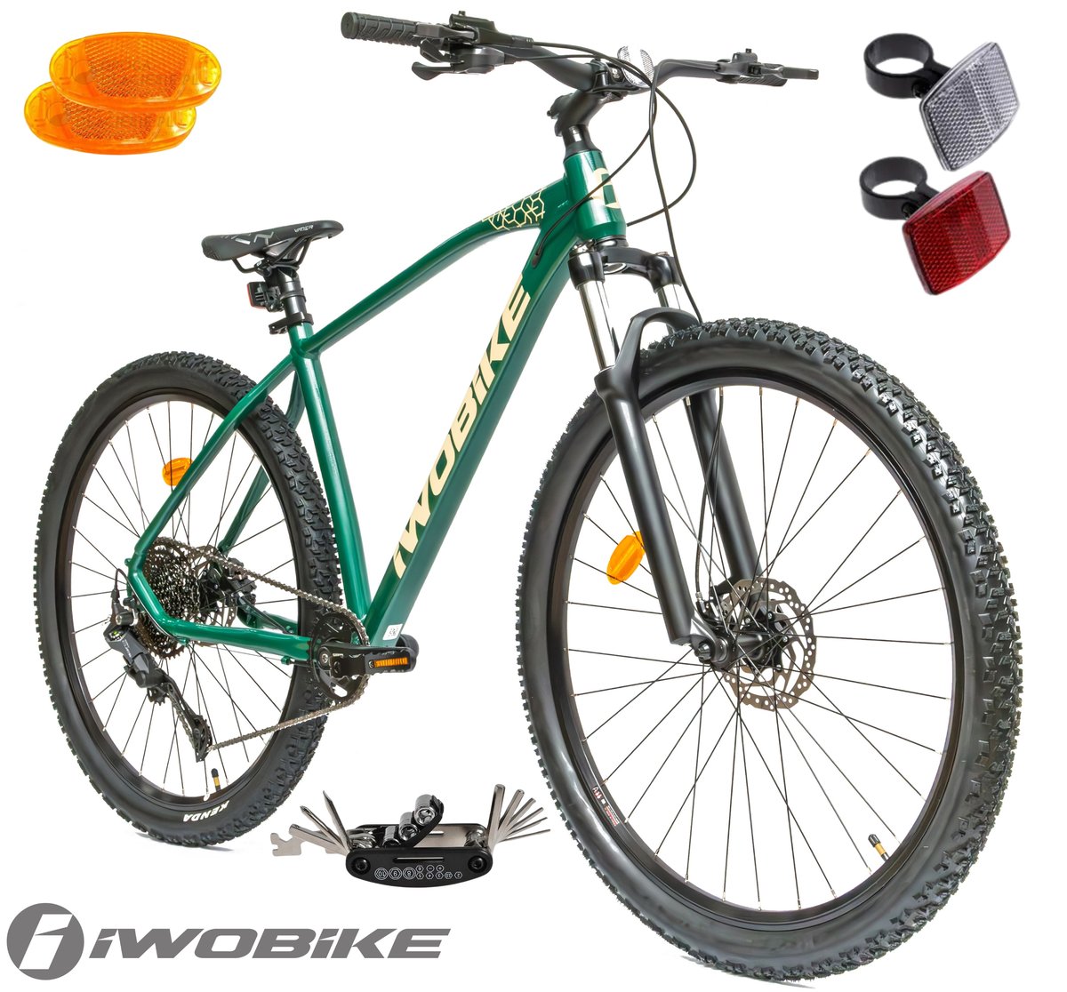 Rower Męski Górski 29 Aluminium IWOBIKE Shimano Cues Hydraulika Amortyzacja