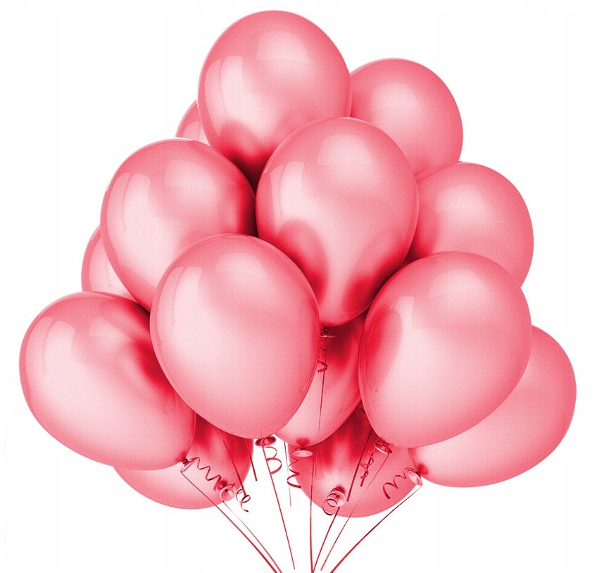 Balony Metaliczne Perłowe Różowe Ślub 30Cm 25 Szt
