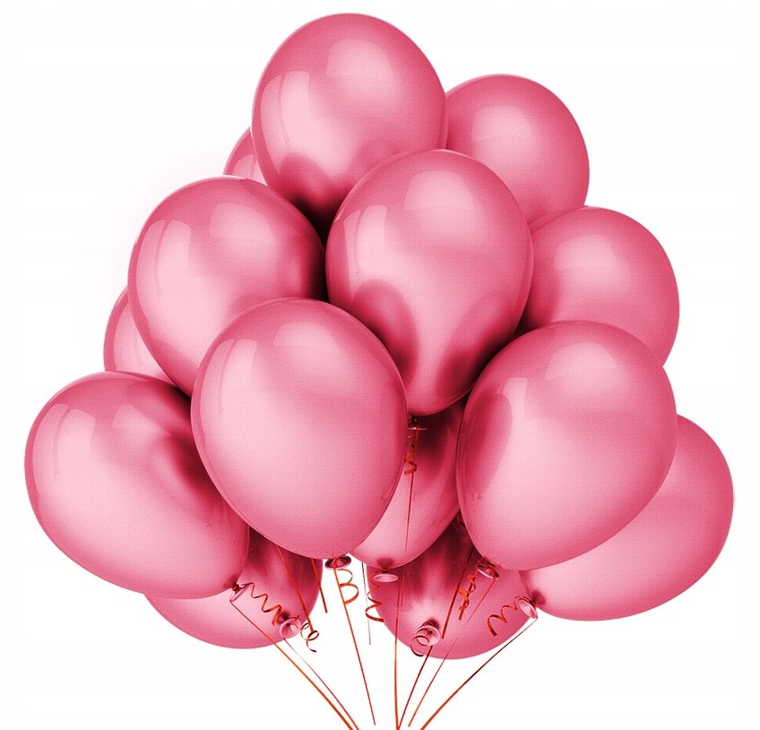 Balony Metaliczne Jasne Różowe Wesele 30Cm 25 Szt