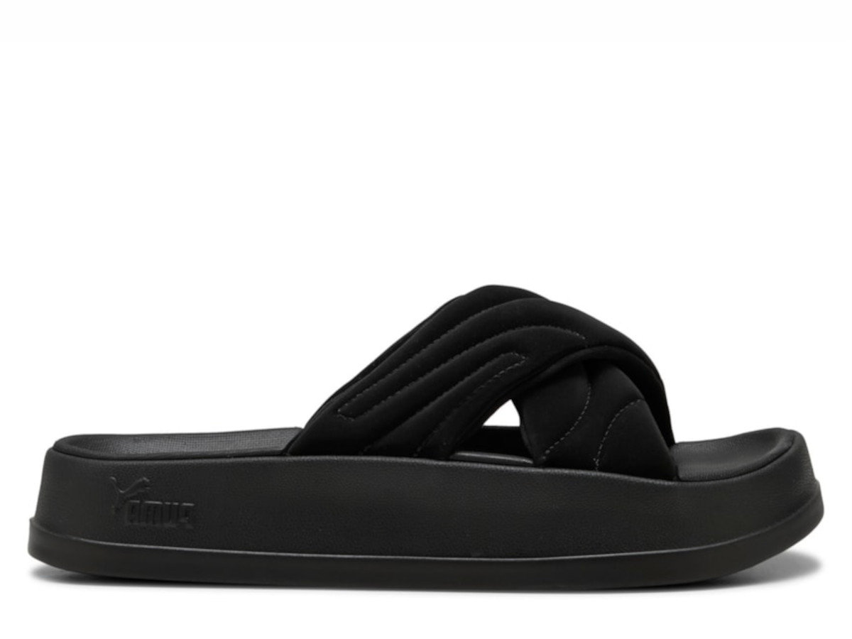 Klapki damskie Puma 40034001 LEADCAT PLATFORM Czarne