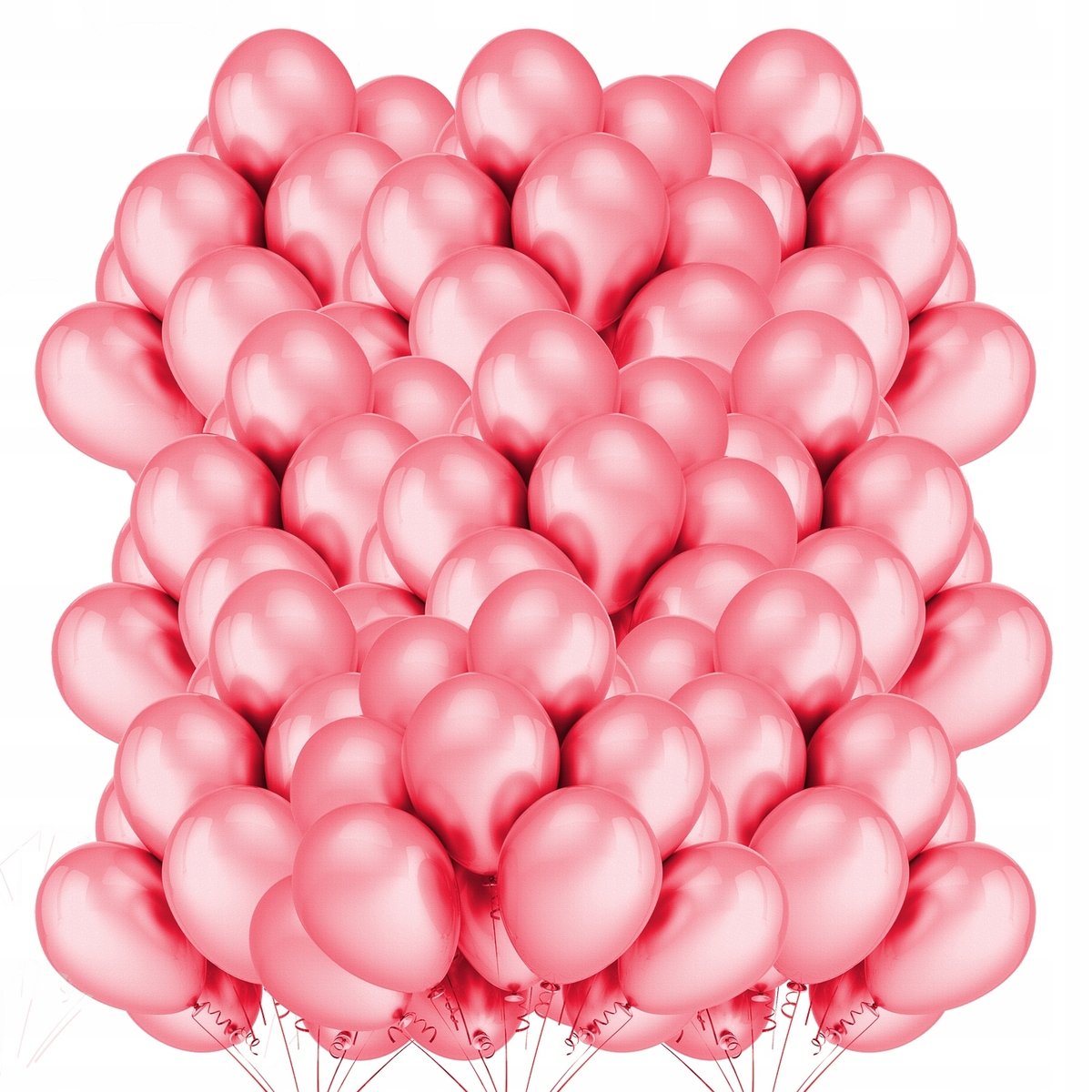 BALONY METALICZNE PERŁOWE RÓŻOWE ŚLUB 30cm 100 szt