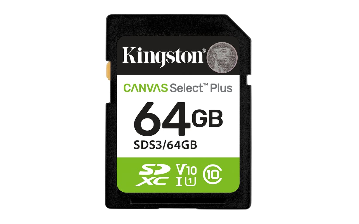 Kingston Technology Canvas Select Plus Gen3 64 GB SD UHS-I Klasa 10 SDS3/64GB