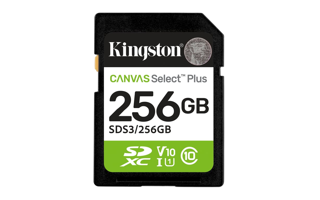 Kingston Technology Canvas Select Plus Gen3 256 GB SD UHS-I Klasa 10 SDS3/256GB