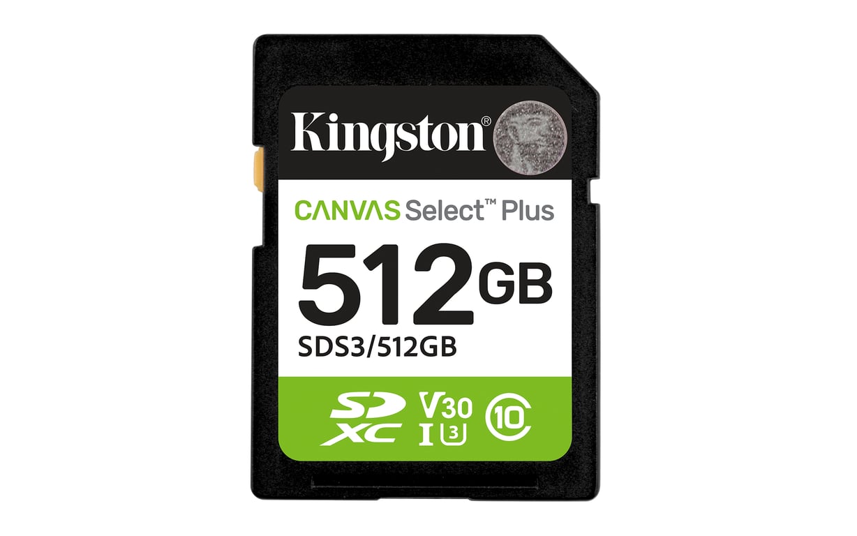 Kingston Technology Canvas Select Plus Gen3 512 GB SD UHS-I Klasa 10 SDS3/512GB