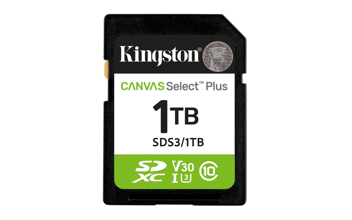 Kingston Technology Canvas Select Plus Gen3 1 TB SD UHS-I Klasa 10 SDS3/1TB