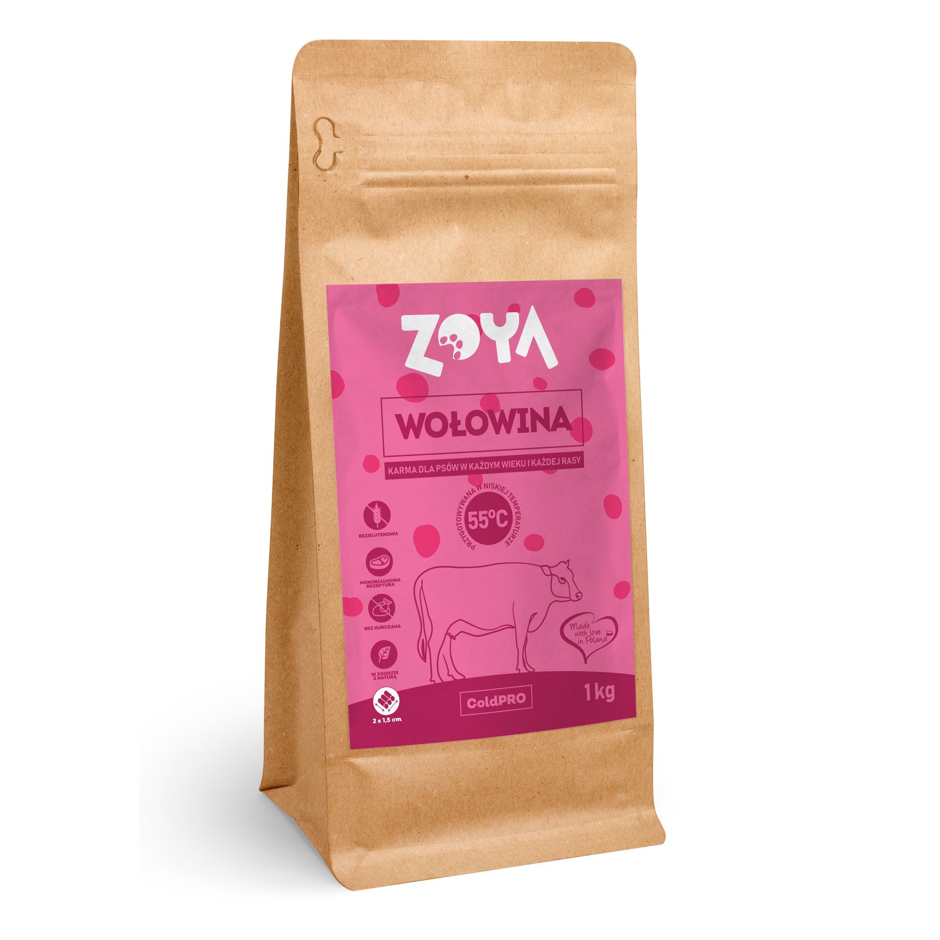 ZOYA ColdPRO Wołowina - sucha karma dla psa - 1kg
