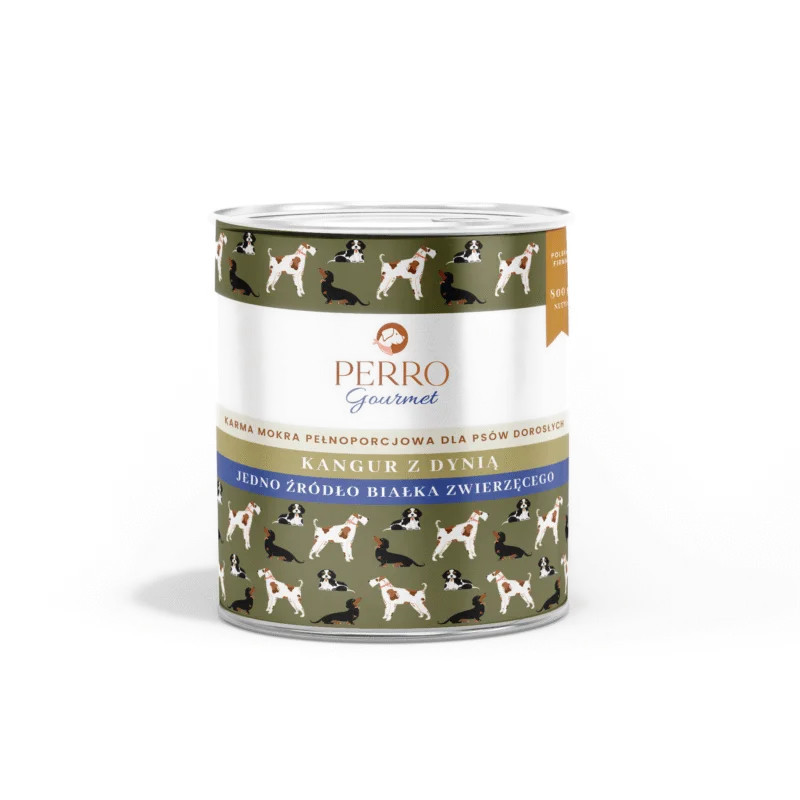 PERRO Gourmet Kangur z dynią - mokra karma dla psa - 800g