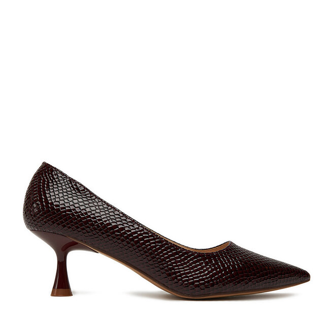 Szpilki JENNY CEO-CD24-212-1 Bordowy