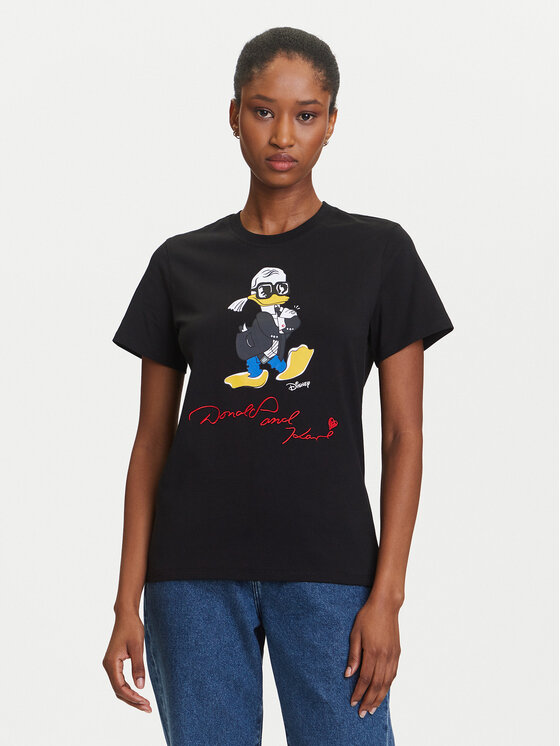 KARL LAGERFELD T-Shirt A3W17090 Biały Regular Fit