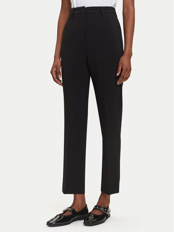 KARL LAGERFELD Chinosy A3W10098 Czarny Slim Fit