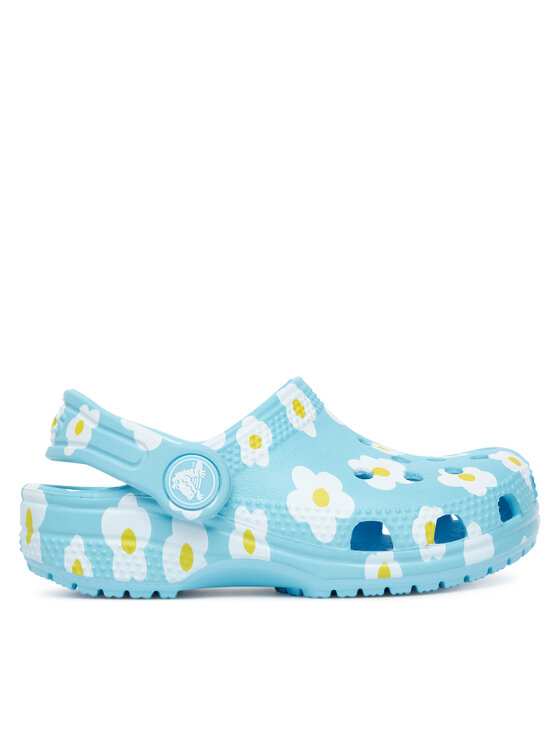Crocs Klapki Classic Daisy Clog T 211264 Niebieski