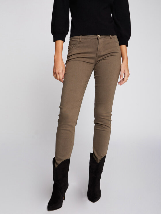 Morgan Jeansy 211-PETRA Zielony Skinny Fit