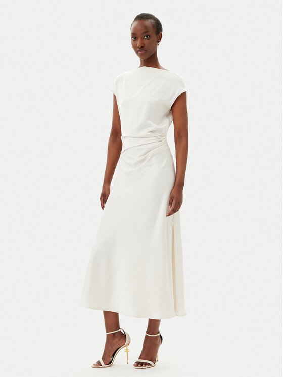 Imperial Sukienka koktajlowa AEAOJBA Écru Regular Fit