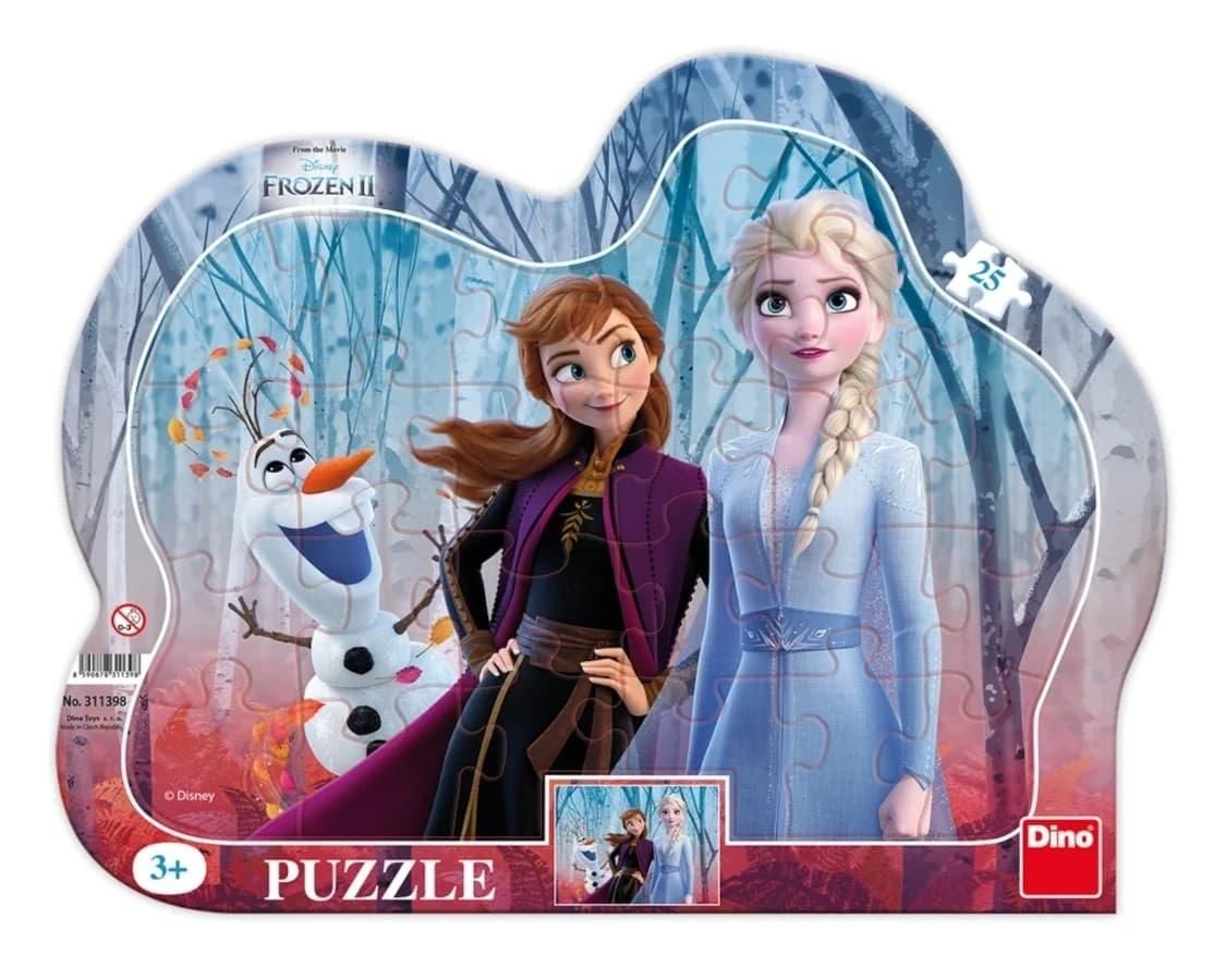 Puzzle 25 ramkowe Kraina Lodu Frozen Ii Przyjaciel Dino Toys - puzzle