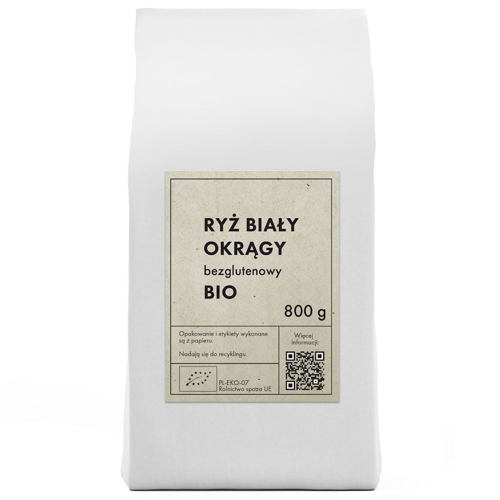 The Planet Ryż biały okrągły 800 g Bio - Żywność