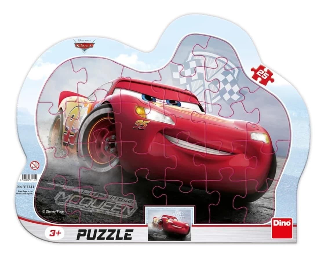 Puzzle 25 ramkowe Auta cars Ii Zygzak Dino Toys - puzzle