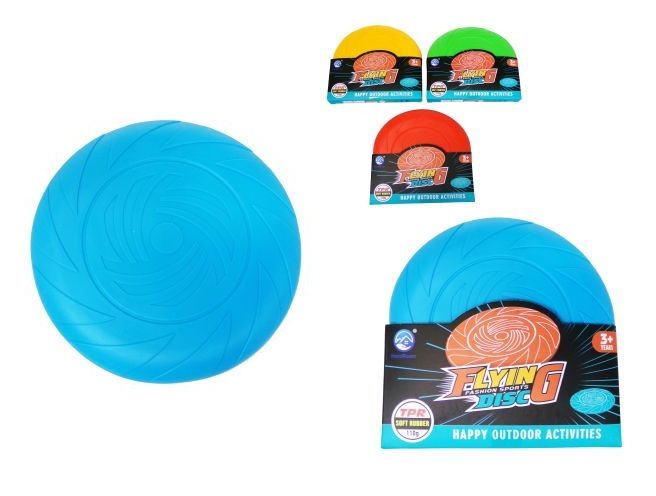 Latający dysk miękki 18cm - 4 kolory Hipo - zabawka