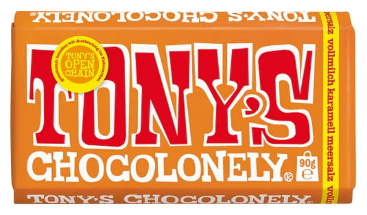 90g TONY'S Karamell meersalz czekolada karmel sól morska