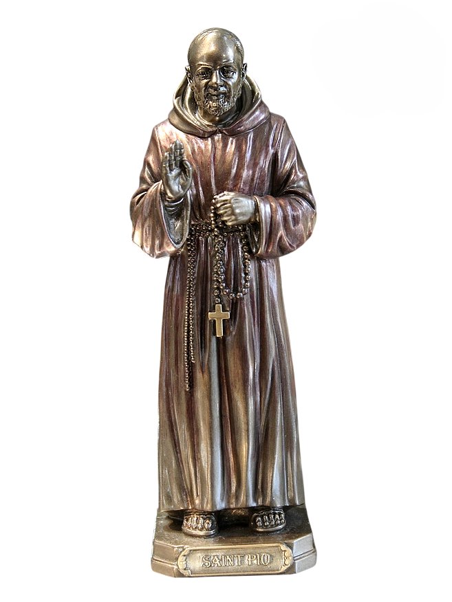 OJCIEC PIO KAPUCYN ZAKONNIK STYGMATYK FIGURKA PREZENT DLA ZAKONNIKA