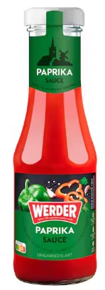 Sos WERDER Paprika paprykowy do dań 250 ml