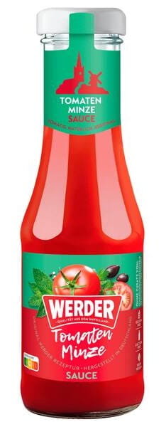 Sos WERDER Tomaten Minze sos pomidorowy z miętą do dań, sałatek 250 ml
