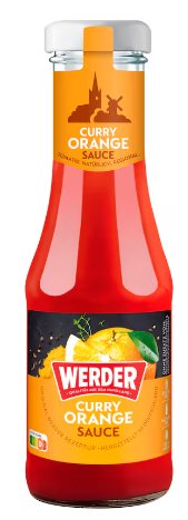 Sos WERDER Curry Orange łagodny sos do dań, sałatek 250 ml