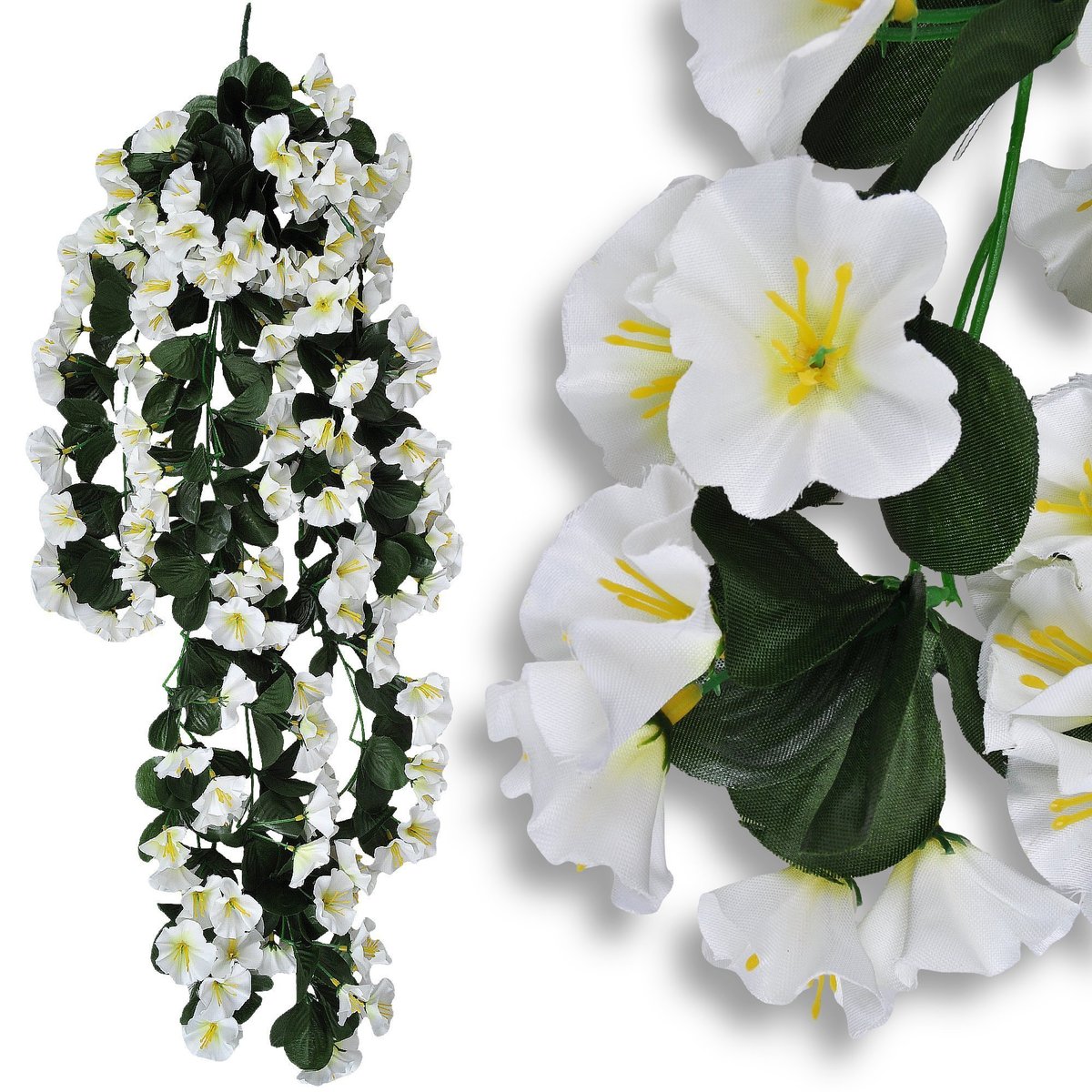 Girlanda Kwiatowa Bukiet Zwisający Sztuczny Kwiaty Wiszące Petunia 85Cm Xxl