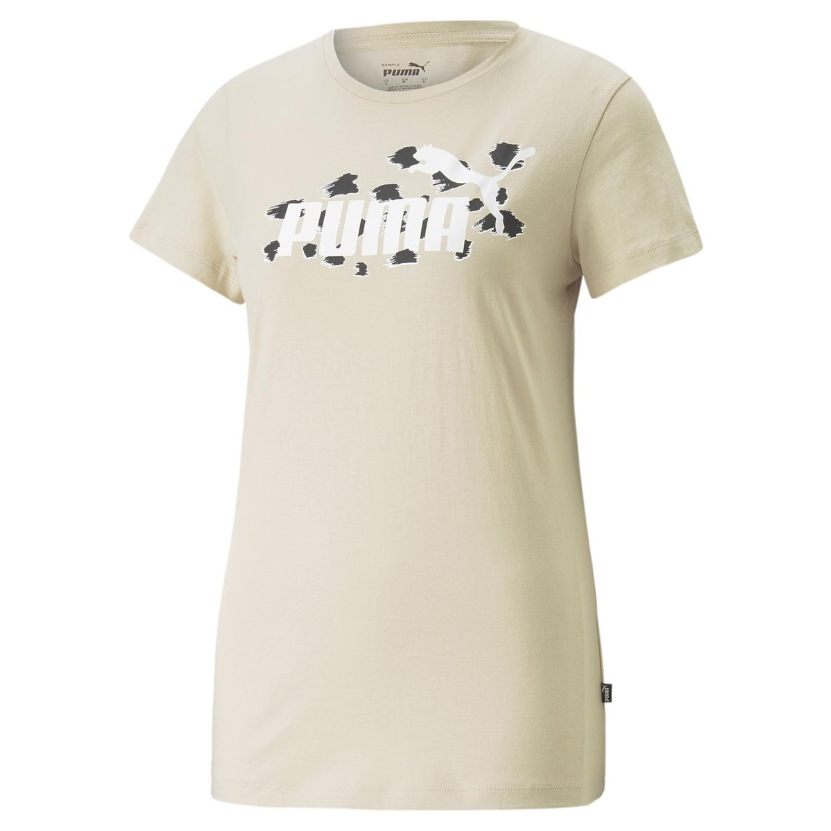 Koszulka damska Puma ESS+ Animal beżowa 67368788-M