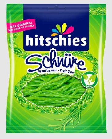 Żelki HITSCHIES Schnure Apfel jabłko sznureczki 125g