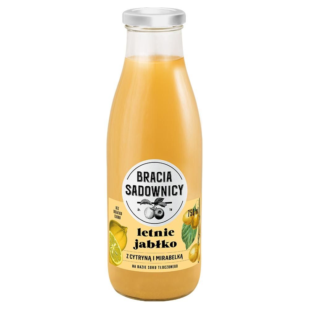 Bracia Sadownicy Lemoniada letnie jabłko z cytryną i mirabelką 750 ml