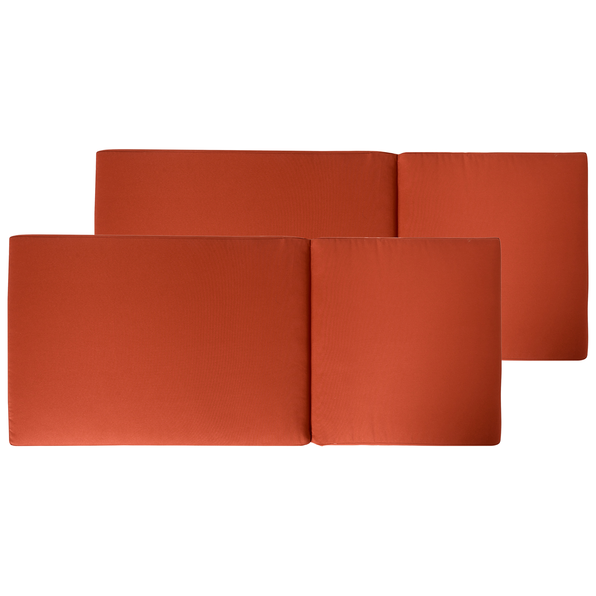 Blmeble Zestaw 2 poduszek na krzesła ogrodowe czerwony TOSCANA/JAVA/AMANTEA PREMIUM