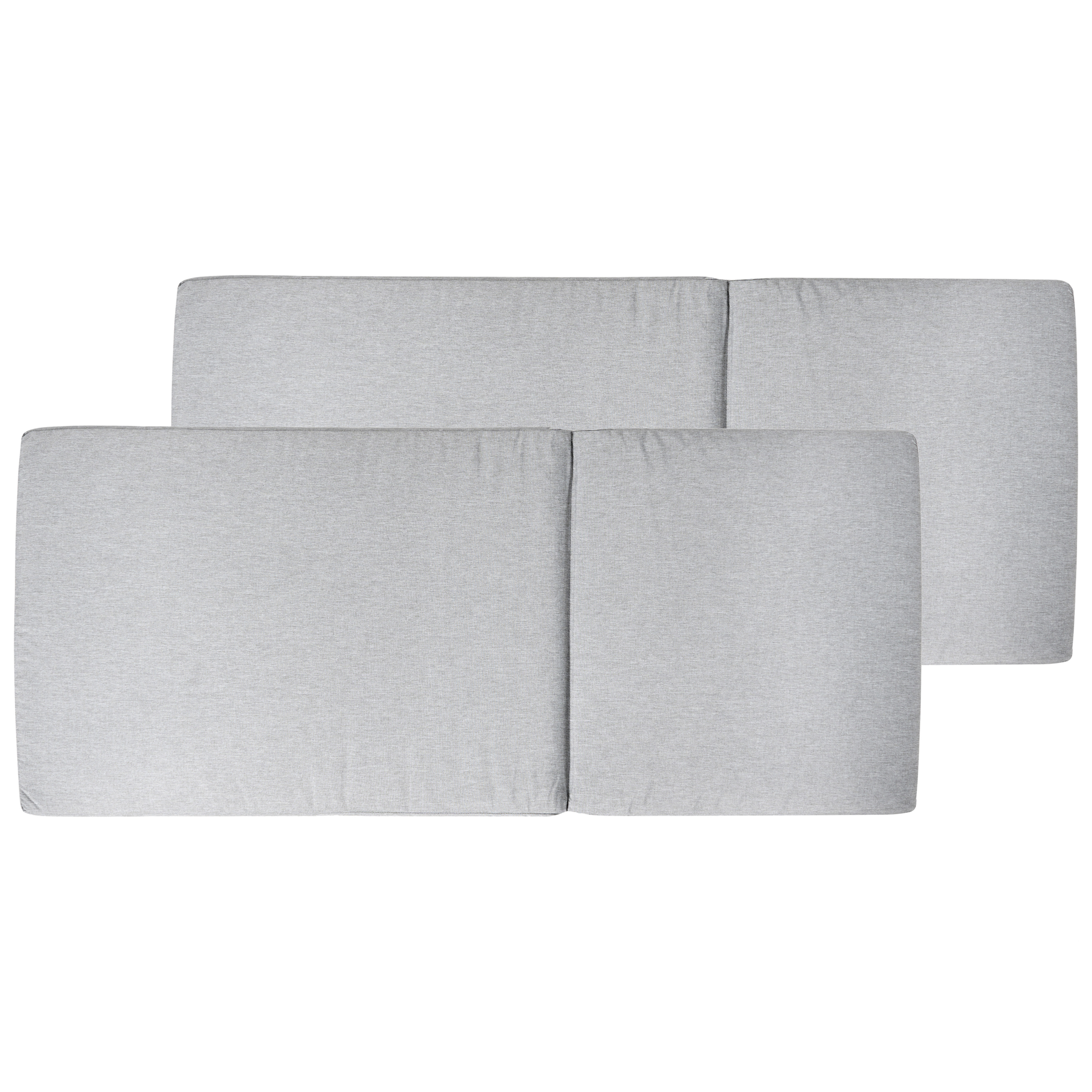 Blmeble Zestaw 2 poduszek siedziskowych/oparciowych JAVA/AMANTEA PREMIUM 50 x 70 cm Szary melanż