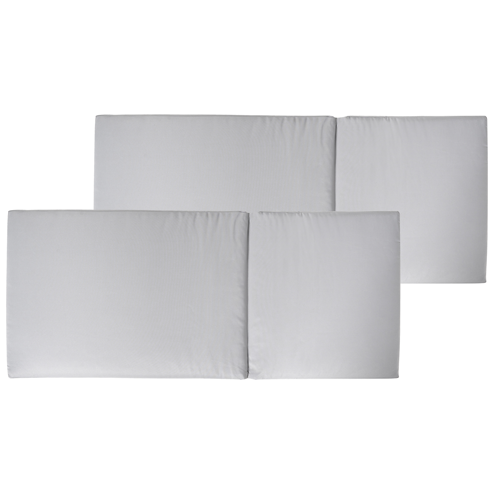 Blmeble Zestaw 2 poduszek na krzesła ogrodowe jasnoszary TOSCANA/JAVA/AMANTEA PREMIUM