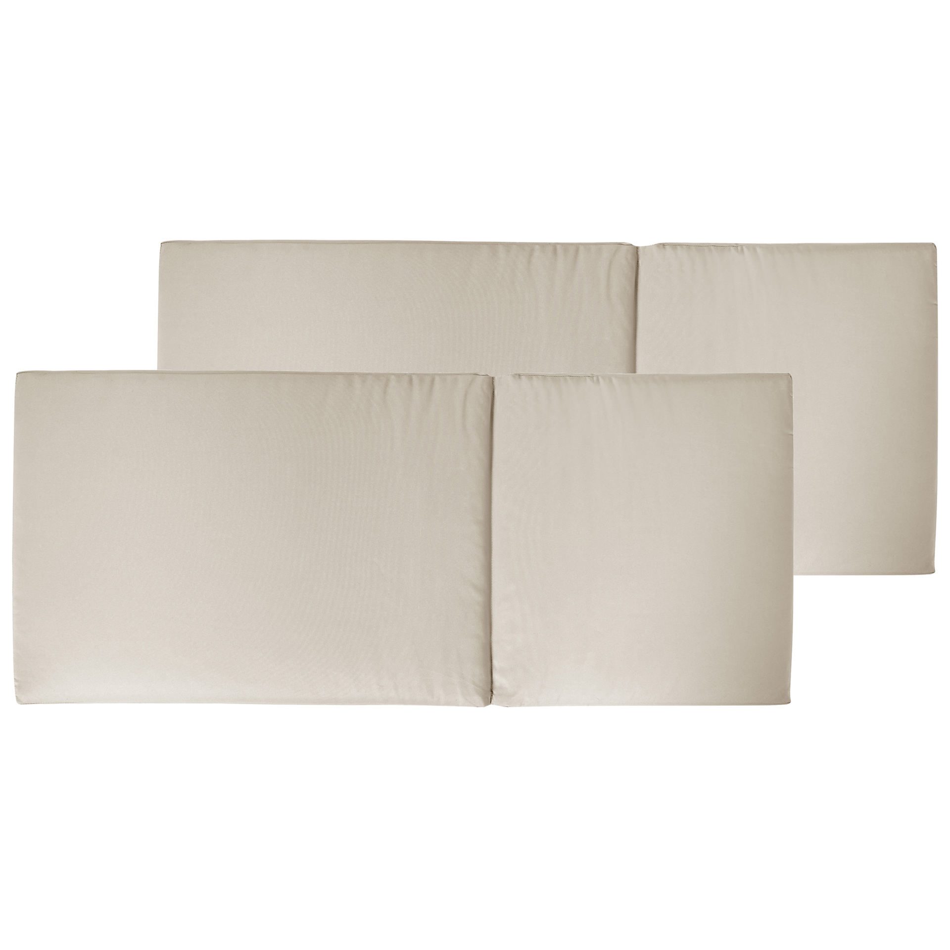 Blmeble Zestaw 2 poduszek na krzesła ogrodowe beżowoszary TOSCANA/JAVA/AMANTEA PREMIUM