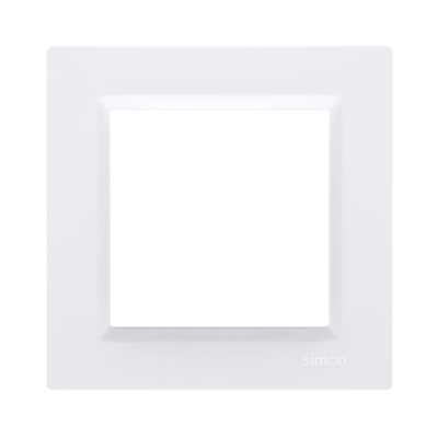 Ramka 1-krotna SIMON10 uniwersalna poziom i pion biała