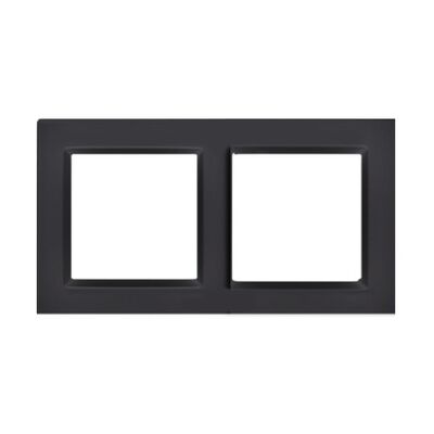 Ramka podwójna czarna SIMON10